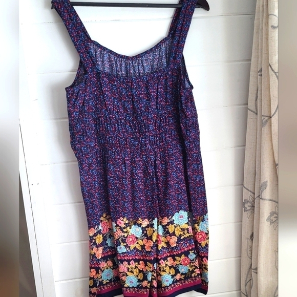 Maurice Floral Smoked Romper Size 2X - Picture 4 of 7